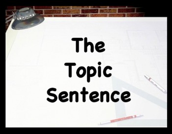 Preview of Topic Sentences - a formula: with methods and oomph!