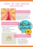 Topic of the Month Newsletter- Gratitude