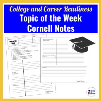 Preview of Topic of the Week Notes for the avid learner l College and Career Readiness