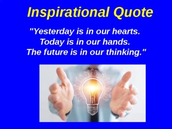 Preview of Topical Inspirational and Motivational Quotes for Students & Teachers – Original