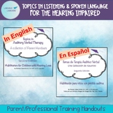 ENGLISH & SPANISH Topics in Auditory Verbal Therapy