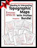 Topographic Map Bundle!  9 Maps with profiles- MidnightStar