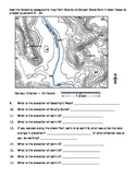 Topographic Map Worksheet