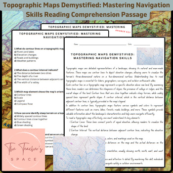 Preview of Topographic Maps Demystified: Mastering Navigation Skills Reading Comprehension
