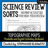 Topographic Maps Review Sort | Printable, Digital & Easel