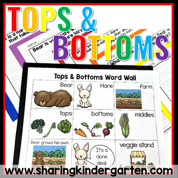 Preview of Tops & Bottoms Printables Sequencing Sub Plans Tops and Bottoms
