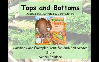 Preview of Tops and Bottoms Comprehensive Literacy Unit (PowerPoint)
