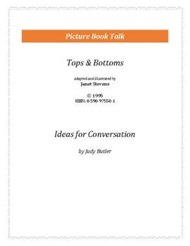 Preview of Tops and Bottoms: Ideas for Conversation