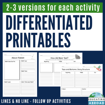 Reading Writing Worksheets For Grade 1 3 Tops And Bottoms Activity