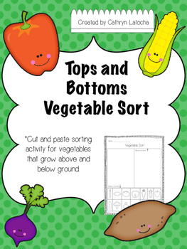 Preview of Tops and Bottoms Vegetable Sort