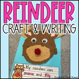 Torn Paper Reindeer Craft & Writing Freebie