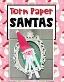Torn Paper Santa