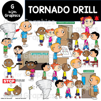 tornado safety clipart