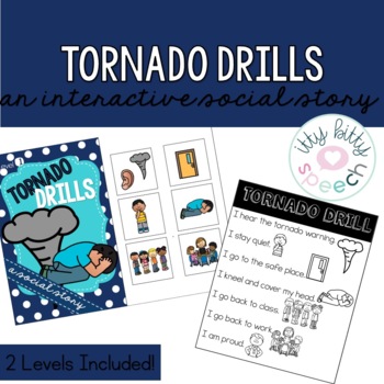 Preview of Tornado Drill - Interactive Social Stories (+BOOM Cards)