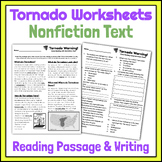 Tornado Worksheets - Reading Passage & Writing Nonfiction 