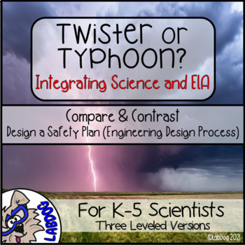 Preview of Tornado or Hurricane? Severe Weather Earth Science ELA Compare Contrast Leveled