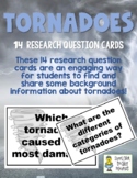 Tornadoes - 14 Research Question Cards