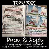 Tornadoes Read and Apply Interactive Notebook