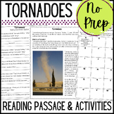 Tornadoes Reading Passage - Comprehension Questions, No Pr