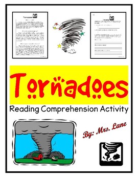 Preview of Tornadoes Reading Comprehension Activity