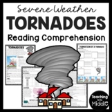 Tornadoes Reading Comprehension Worksheet and Formation Se