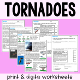 Tornadoes - Reading Comprehension Worksheets