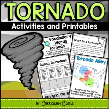 Preview of Tornadoes & Tornado Safety Natural Disasters Activities