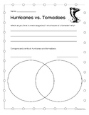 Tornadoes vs. Hurricanes Worksheet