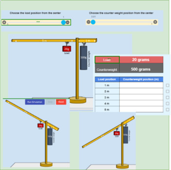 Preview of Torque: Fulcrum Balancing Simulation (Interactive Digital Worksheet)