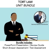 Tort Law Unit BUNDLE | (Presentation, Assessment, Review, Test)