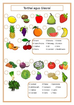 Preview of Tórthaí & Glasraí (Fruit & Vegetables)