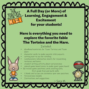 Preview of Tortoise and the Hare Day