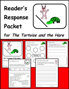 Preview of The Tortoise and the Hare - FREE Fable Reading Response Packet