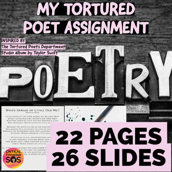 Preview of Tortured Poets Taylor Swift songs Poetry Swift extra credit assignments ela