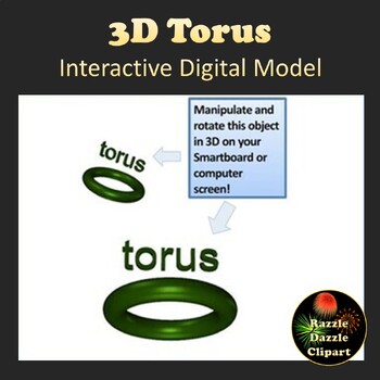 Preview of Torus 3D Shape Digital Model for Smartboards or Whiteboards