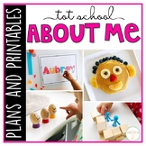 Tot School: All About Me {Plans and Printables}