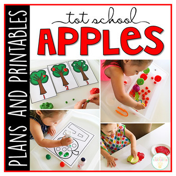 Preview of Tot School: Apples {Plans and Printables}