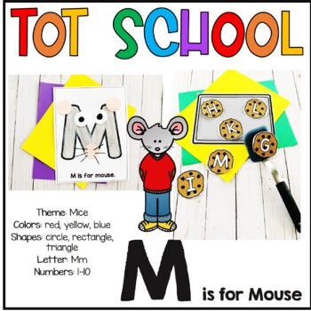 Tot School M is for Mouse | Toddler Activities | Letter M | TPT