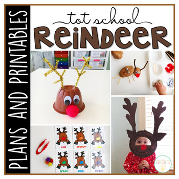 Preview of Tot School: Reindeer {Plans and Printables}