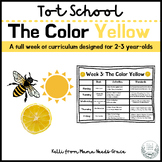 Tot School: The Color Yellow Week of Curriculum for 2-3 Year Olds