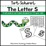 Tot School: The Letter S Week of Curriculum for 2-3 Year-Olds