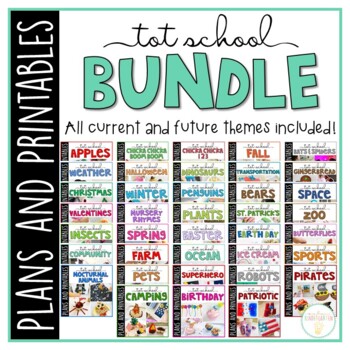 Preview of Tot School: Toddler Curriculum {Plans and Printables} BUNDLE