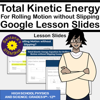 Preview of Total Kinetic Energy Google Lesson Slides: Lesson Slides for Physics