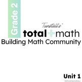 Total Math Unit 1 Building Math Community Bundle Second Grade