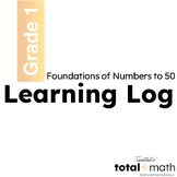 Total Math Unit 2 Foundations of Numbers Learning Log First Grade