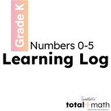 Total Math Unit 2 Numbers 0-5 Learning Log Kindergarten