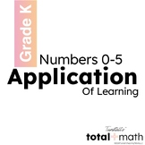 Total Math Unit 2 Numbers 0-5 Application Station Kindergarten