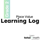 Total Math Unit 2 Place Value Learning Log Second Grade