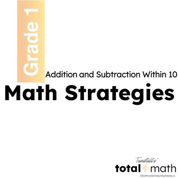 Preview of Total Math Unit 3 Addition and Subtraction Within 10 Math Strategies First Grade