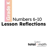 Total Math Unit 3 Numbers 6-10 Lesson Reflections Kindergarten